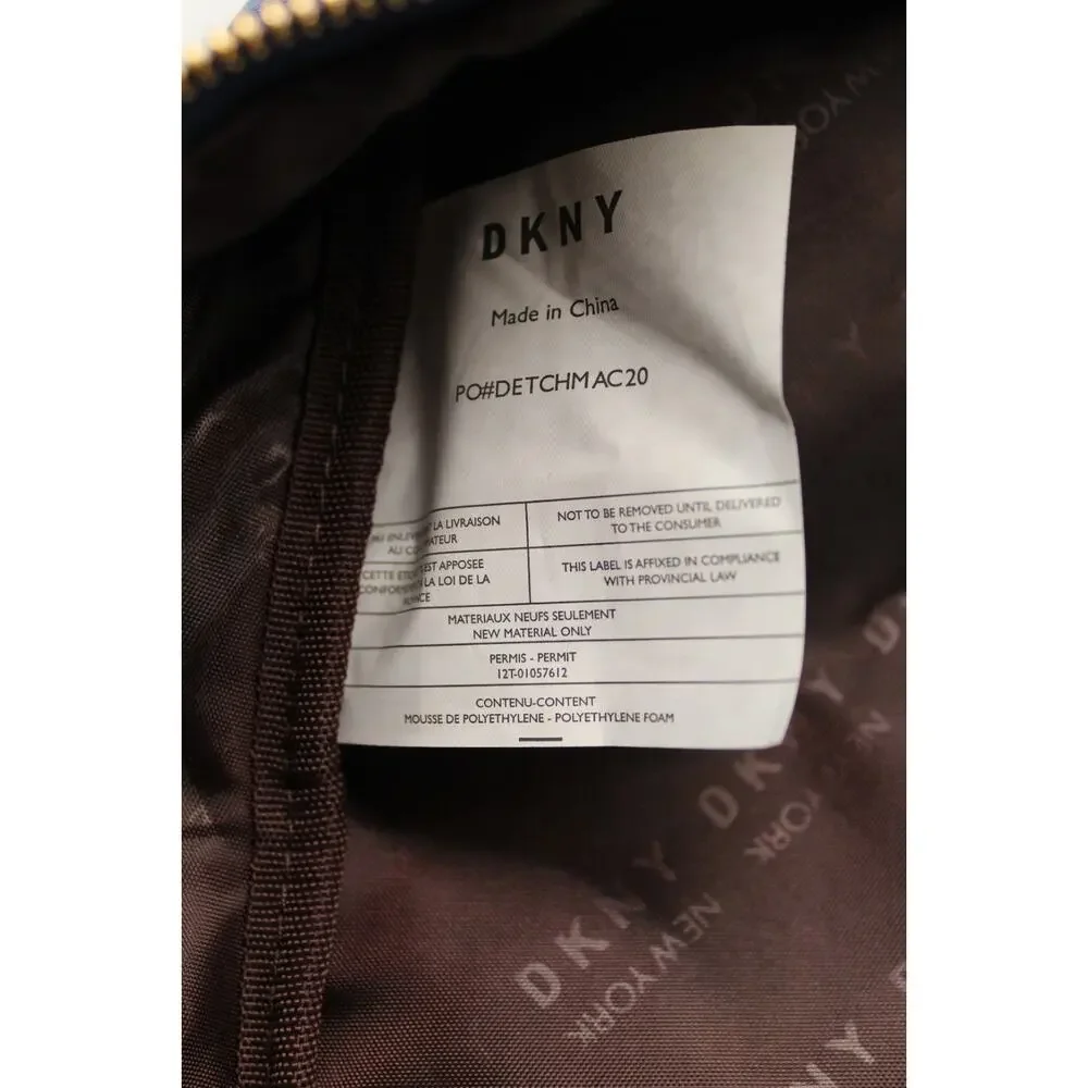 DKNY Zip Backpack Purse Blue Allure 14